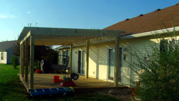 Deck with Unattached Roof